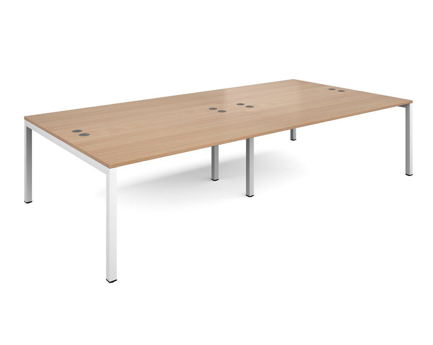 Connex -  Double Back to Back Desk - White Frame.