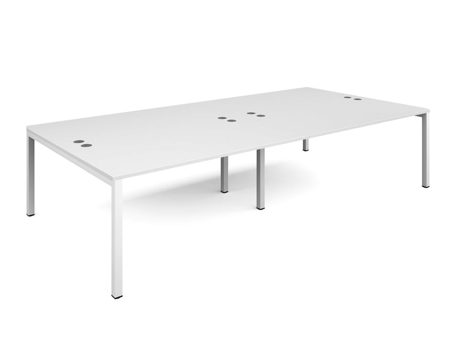 Connex -  Double Back to Back Desk - White Frame.