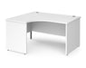 Contract 25 - Ergonomic Panel End Leg Desk - Left Hand.