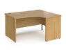 Contract 25 - Ergonomic Panel End Leg Desk - Right Hand.