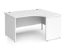 Contract 25 - Ergonomic Panel End Leg Desk - Right Hand.