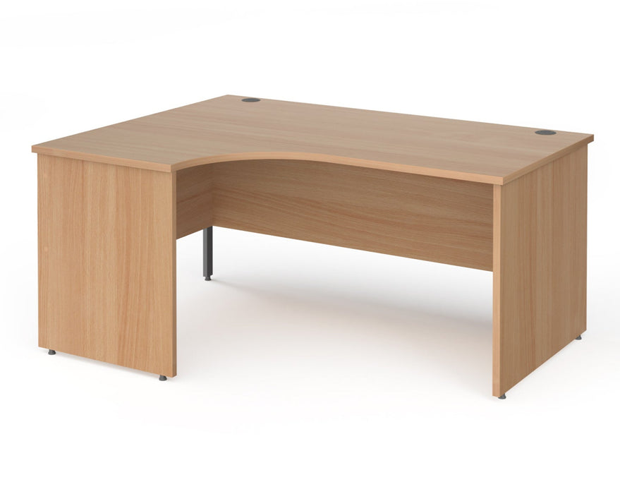 Contract 25 - Ergonomic Panel End Leg Desk - Left Hand.