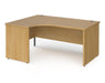 Contract 25 - Ergonomic Panel End Leg Desk - Left Hand.