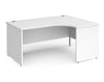 Contract 25 - Ergonomic Panel End Leg Desk - Right Hand.