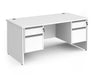 Contract 25 - Straight Desk with Two 2 Drawer Pedestals.