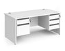 Contract 25 - Straight Desk with 2 & 3 Drawer Pedestals.