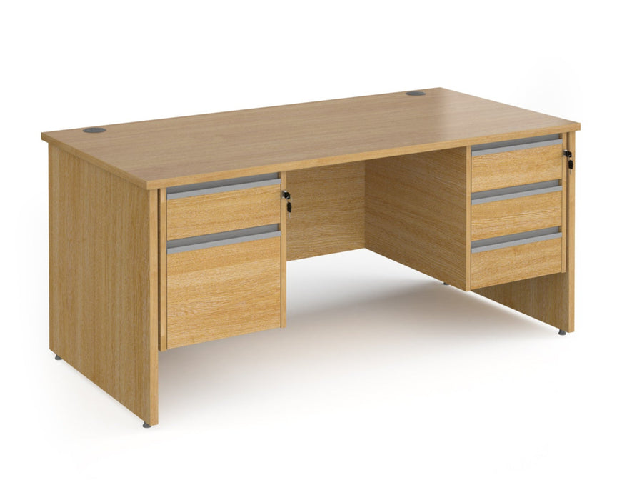 Contract 25 - Straight Desk with 2 & 3 Drawer Pedestals.