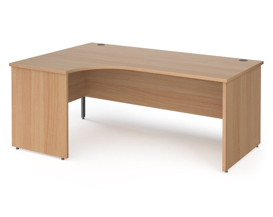 Contract 25 - Ergonomic Panel End Leg Desk - Left Hand.