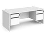 Contract 25 - Straight Desk with Two 2 Drawer Pedestals.