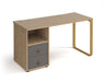 Cairo - Sleigh Frame Desk with Pedestal & Drawers.