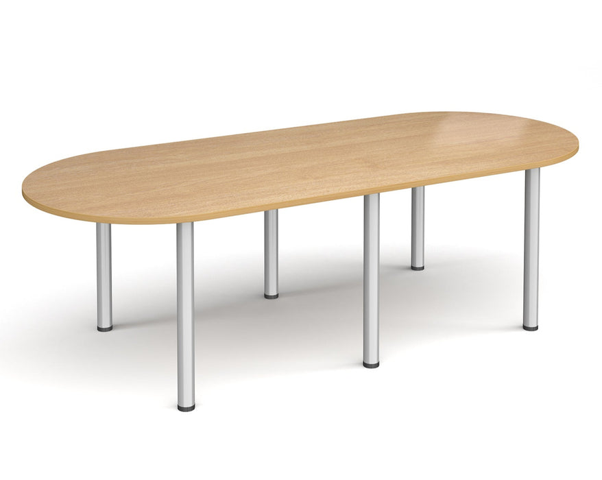 Radial Leg - Boardroom Table - Silver Legs.