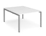 Adapt II - Back To Back Rectangular Desks - Silver Frame.