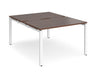 Adapt II - Back To Back Rectangular Desks - White Frame.