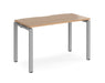 Adapt II - Single Bench Desk - Silver Frame - 600mm.