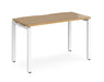 Adapt II - Single Bench Desk - White Frame - 600mm.