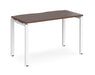 Adapt II - Single Bench Desk - White Frame - 600mm.