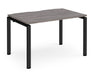 Adapt II - Single Bench Desk - Black Frame - 800mm.