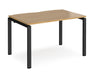 Adapt II - Single Bench Desk - Black Frame - 800mm.