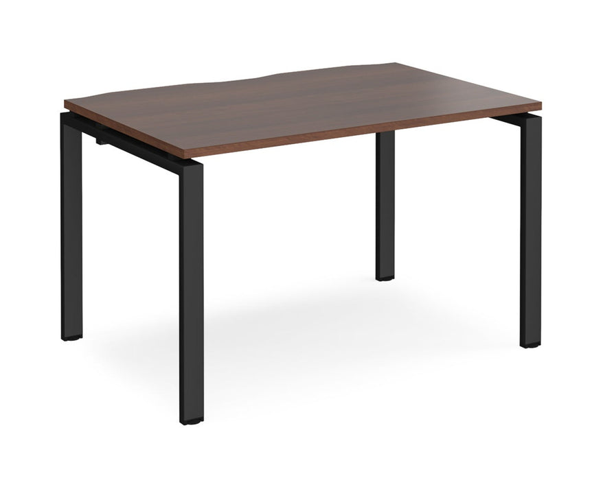 Adapt II - Single Bench Desk - Black Frame - 800mm.