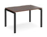 Adapt II - Single Bench Desk - Black Frame - 800mm.