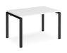 Adapt II - Single Bench Desk - Black Frame - 800mm.