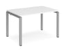 Adapt II - Single Bench Desk - Silver Frame - 800mm.