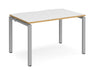 Adapt II - Single Bench Desk - Silver Frame - 800mm.