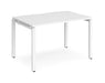 Adapt II - Single Bench Desk - White Frame - 800mm.