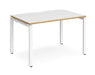 Adapt II - Single Bench Desk - White Frame - 800mm.