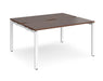 Adapt II - Back To Back Rectangular Desks - White Frame.