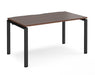 Adapt II - Single Bench Desk - Black Frame - 800mm.