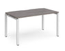 Adapt II - Single Bench Desk - White Frame - 800mm.