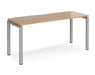 Adapt II - Single Bench Desk - Silver Frame - 600mm.