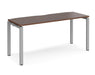 Adapt II - Single Bench Desk - Silver Frame - 600mm.