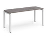 Adapt II - Single Bench Desk - White Frame - 600mm.