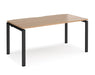 Adapt II - Single Bench Desk - Black Frame - 800mm.