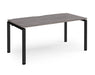 Adapt II - Single Bench Desk - Black Frame - 800mm.