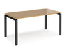 Adapt II - Single Bench Desk - Black Frame - 800mm.