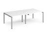 Adapt II - Double Back To Back Desk - Silver Frame.