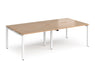 Adapt II - Double Back To Back Desk - White Frame.