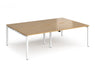 Adapt II - Double Back To Back Desk - White Frame - 1600mm.