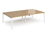 Adapt II - Double Back To Back Desk - White Frame - 1600mm.