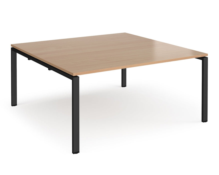 Adapt - Square Boardroom Table - Black Frame.