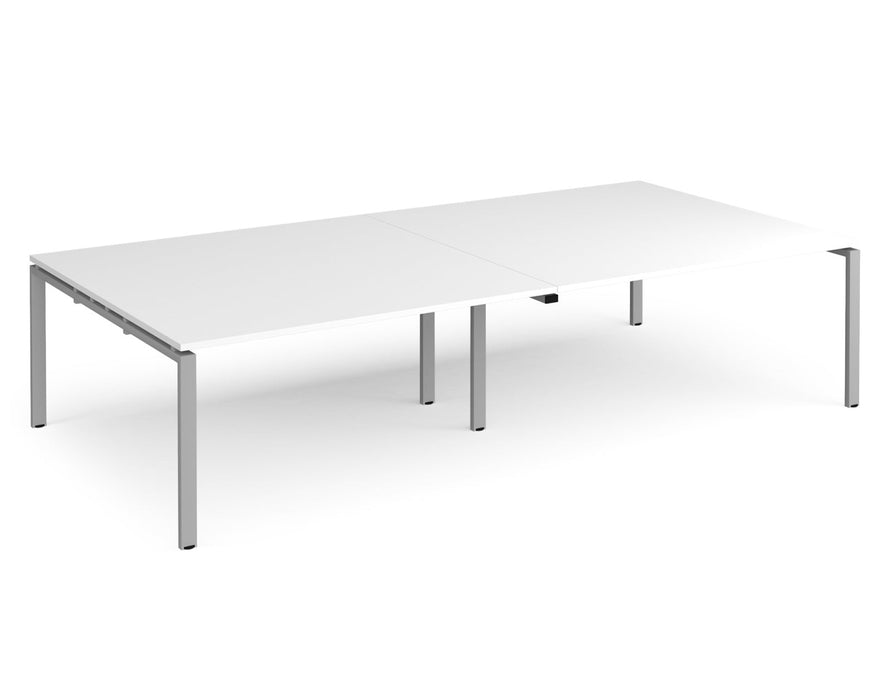 Adapt - Rectangular Boardroom Table - Silver Frame.