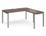 Adapt II - Straight Bench Desk with Return - Silver Frame.