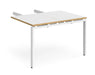 Adapt - Double Return Add On Desk Unit - White Frame.