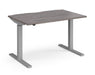 Elev8²Mono - Sit-stand Desk - Silver Frame.