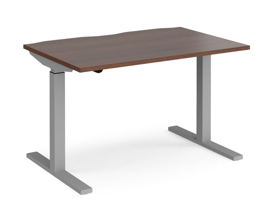 Elev8²Mono - Sit-stand Desk - Silver Frame.