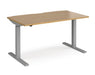 Elev8²Mono - Sit-stand Desk - Silver Frame.