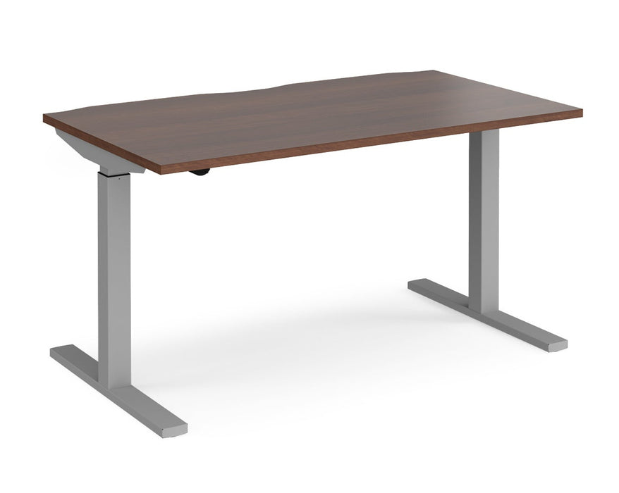 Elev8²Mono - Sit-stand Desk - Silver Frame.